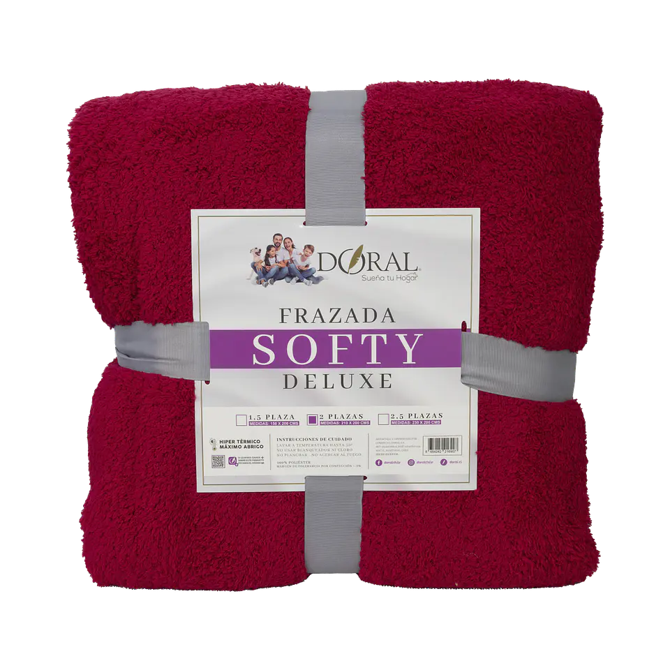 FRAZADA SOFTY  DELUXE  2P COMERCIAL DORAL FRSOFTY20 22