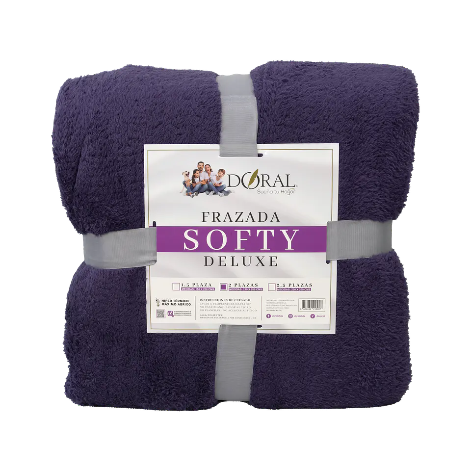 FRAZADA SOFTY  DELUXE  2P COMERCIAL DORAL FRSOFTY20 23