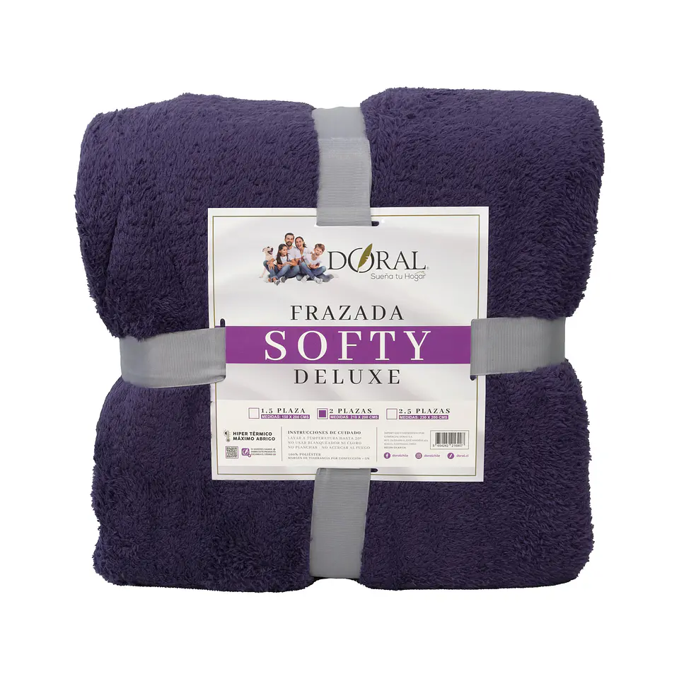 FRAZADA SOFTY  DELUXE  2P COMERCIAL DORAL FRSOFTY20 24