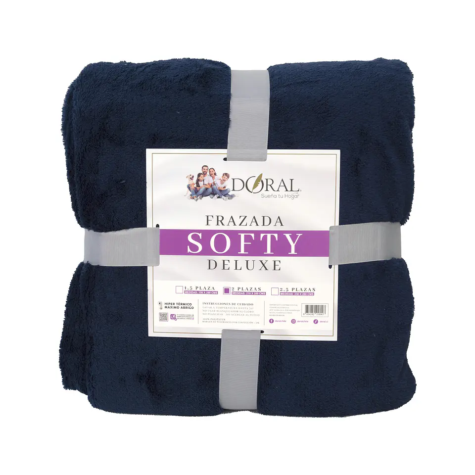 FRAZADA SOFTY  DELUXE  2P COMERCIAL DORAL FRSOFTY20 26