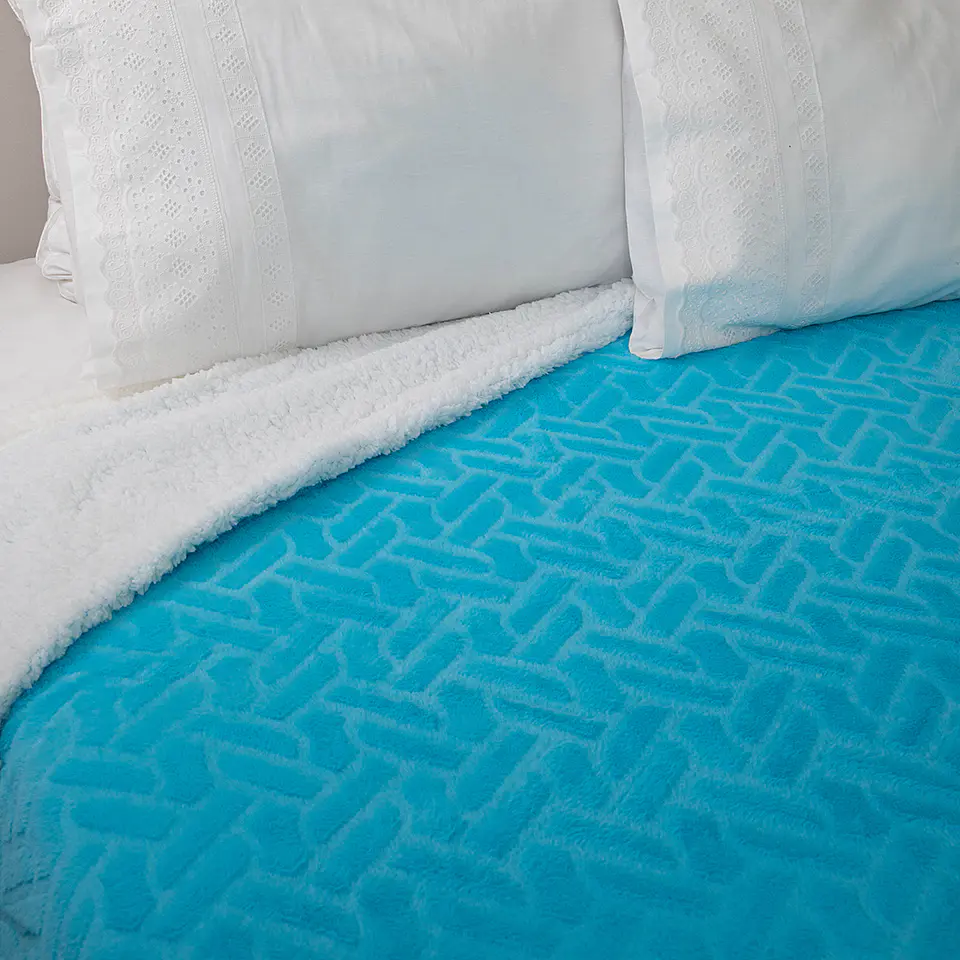 FRAZADA PLUSH SHERPA 2P COMERCIAL DORAL FRPLUSH20 12