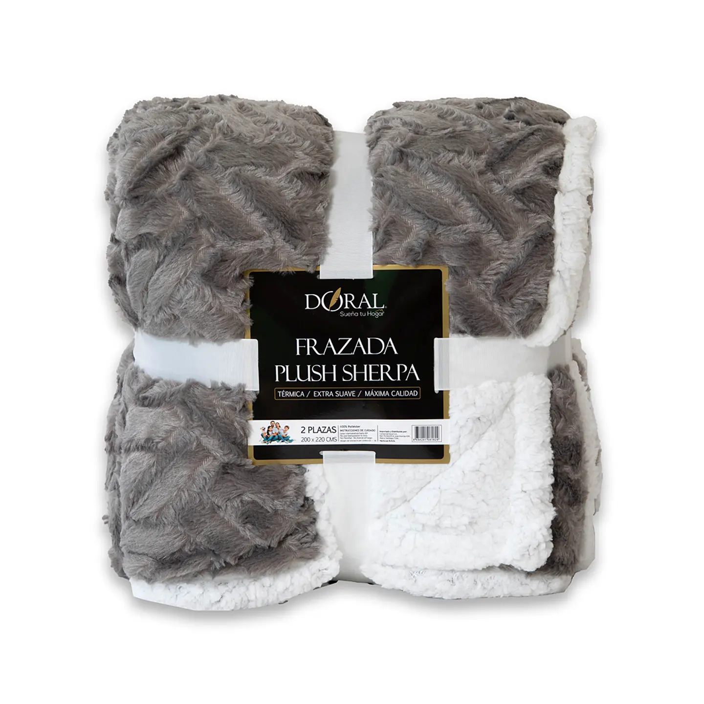 FRAZADA PLUSH SHERPA 2P COMERCIAL DORAL FRPLUSH20 14