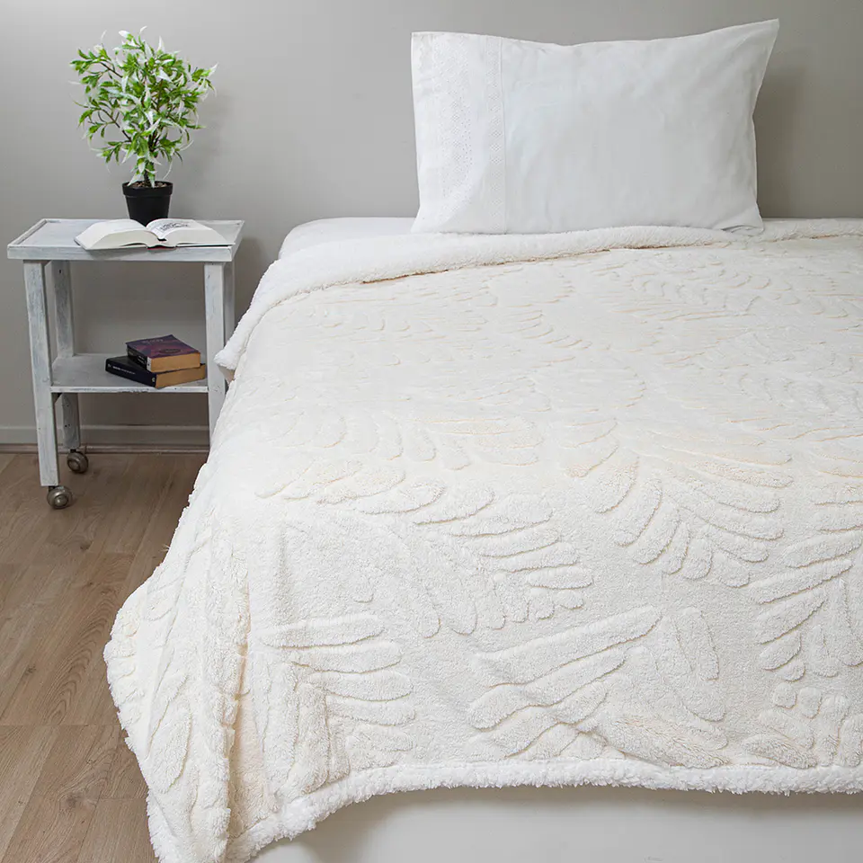 FRAZADA PLUSH SHERPA 1.5P COMERCIAL DORAL FRPLUSH15 25