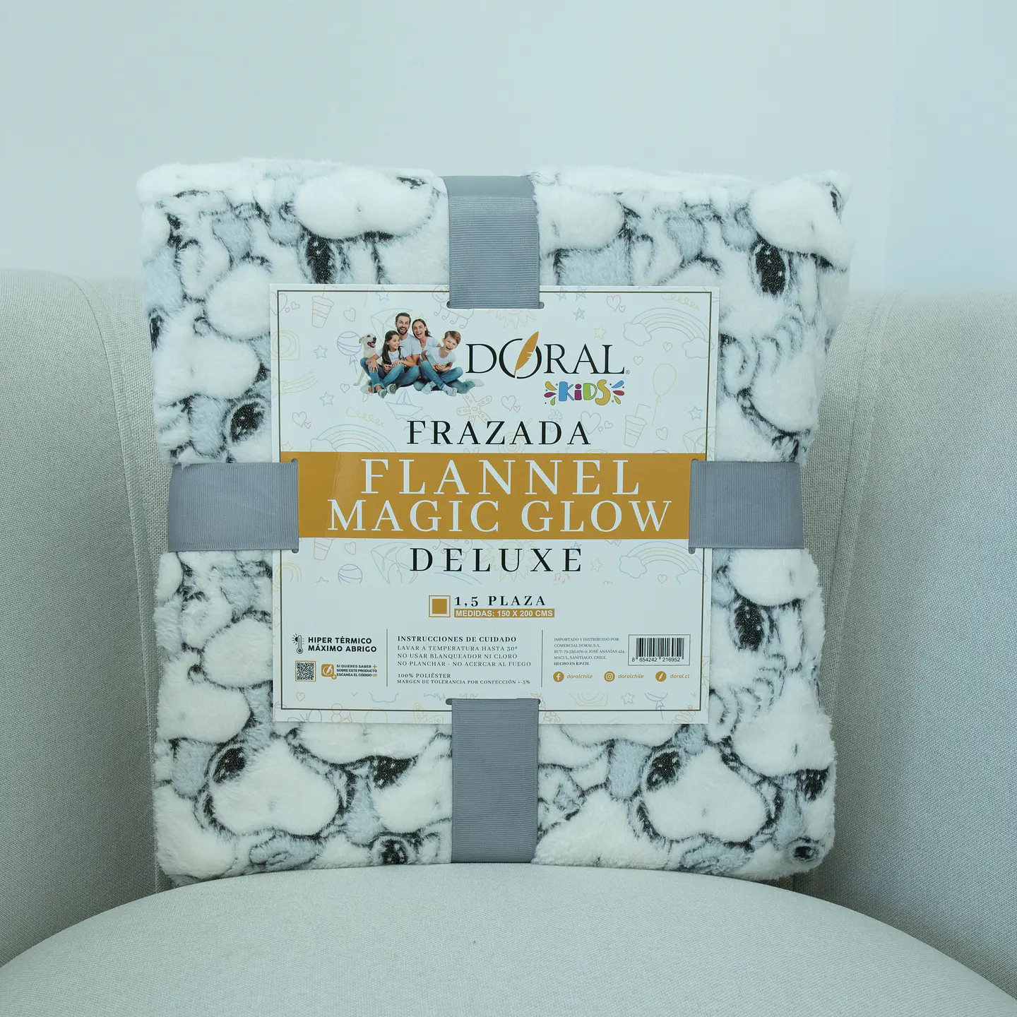 FRAZADA FLANNEL MAGIC GLOW 1.5PZA COMERCIAL DORAL FRFLMGL15 21