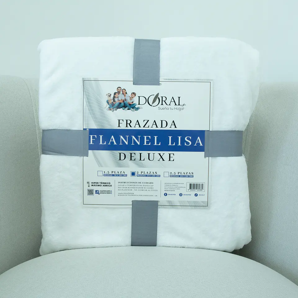 FRAZADA FLANNEL LISA 2.0PL COMERCIAL DORAL FRFLLI20 4