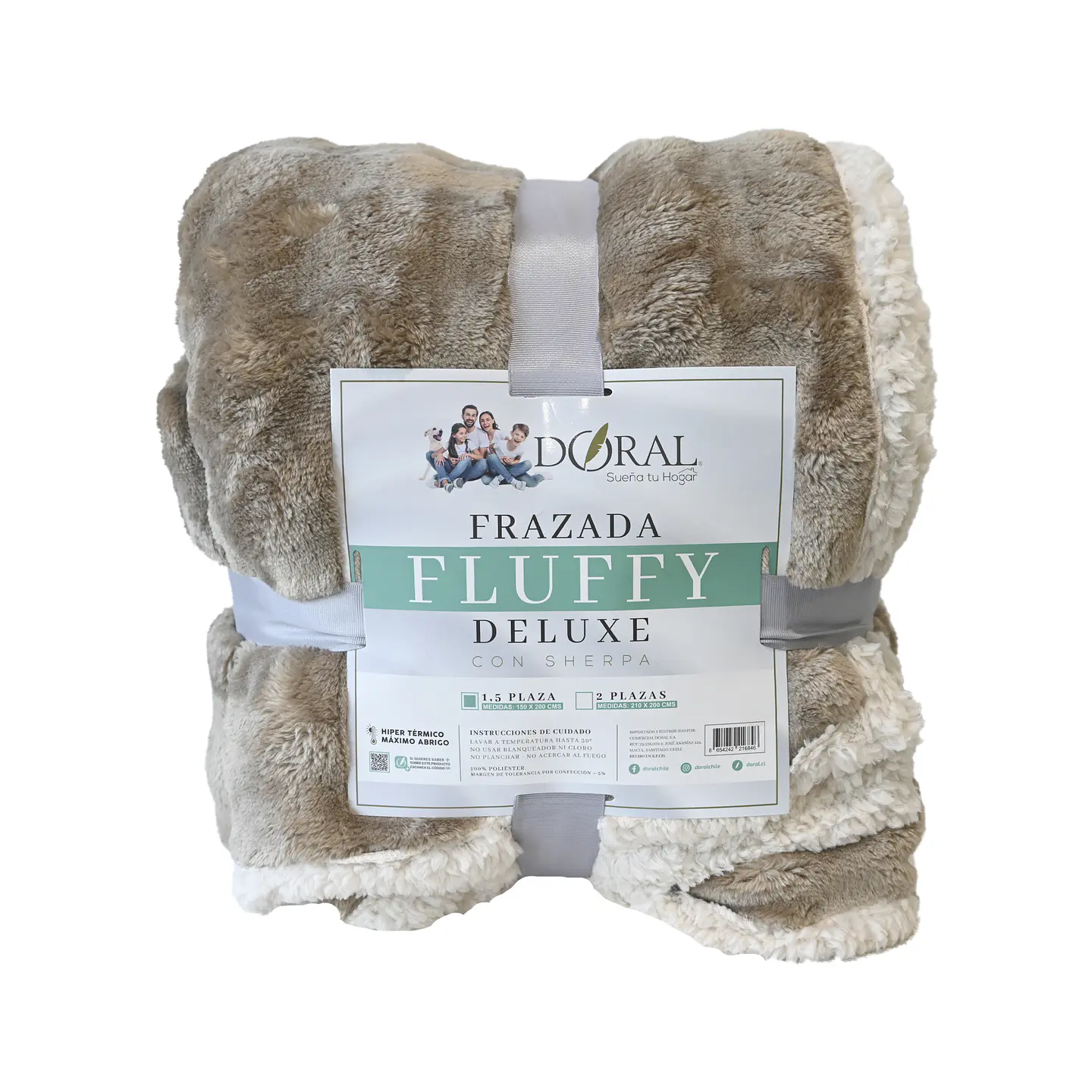 FRAZADA FLUFFY SHERPA 1.5PZA COMERCIAL DORAL FRFLUFF15 11