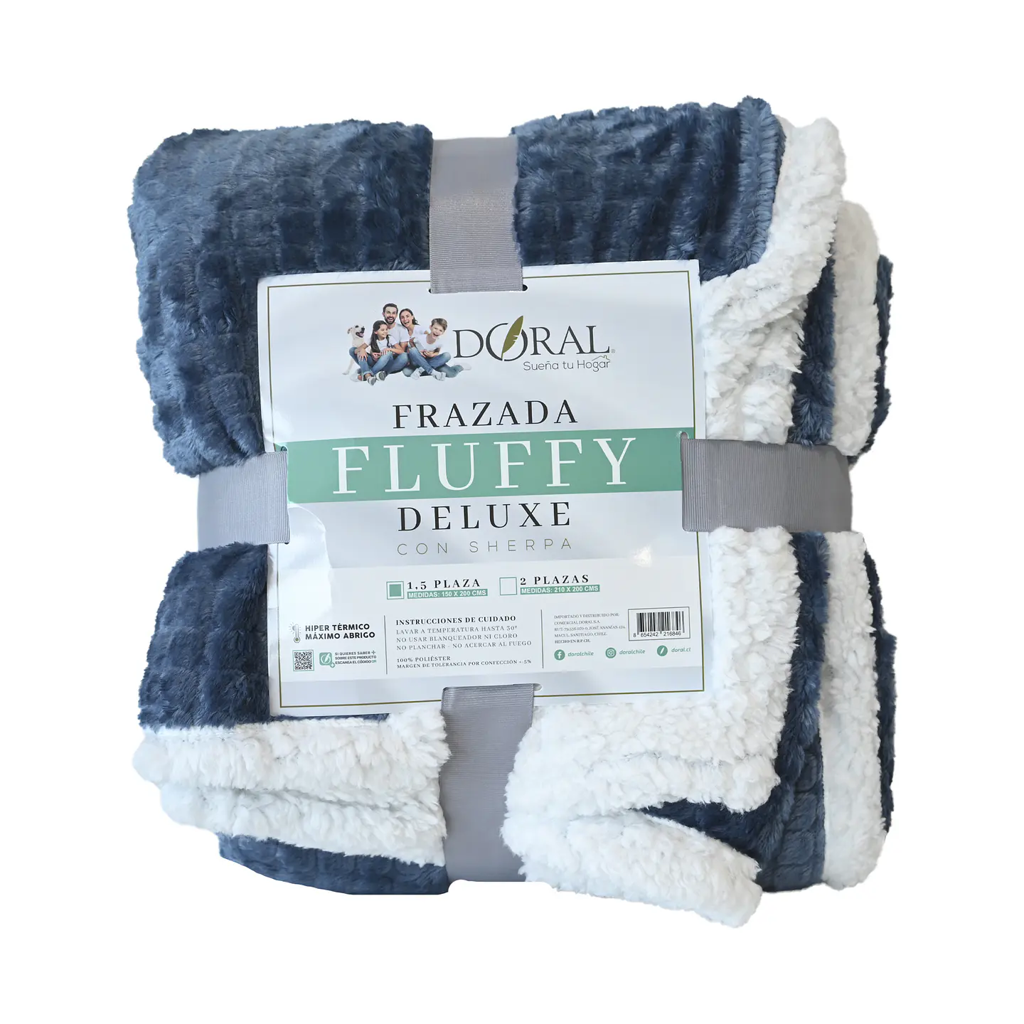FRAZADA FLUFFY SHERPA 1.5PZA COMERCIAL DORAL FRFLUFF15 13