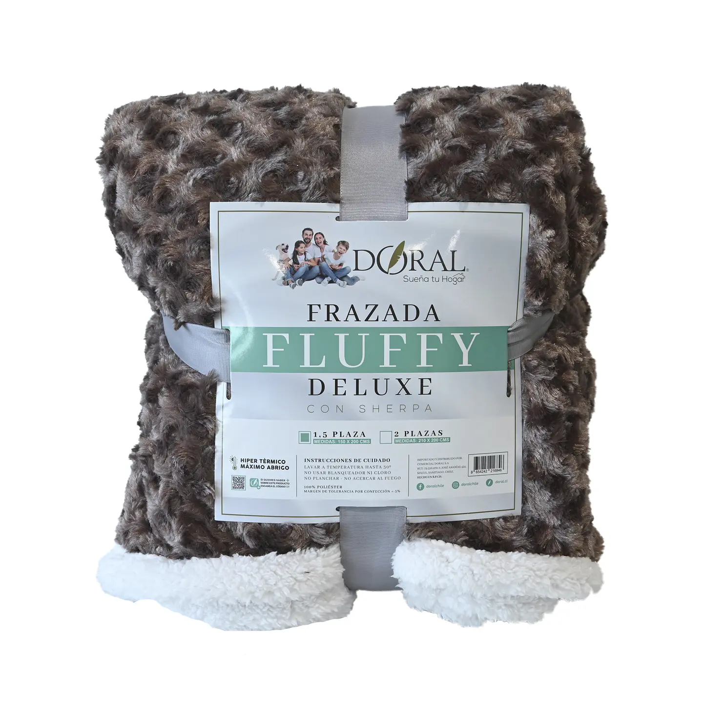 FRAZADA FLUFFY SHERPA 1.5PZA COMERCIAL DORAL FRFLUFF15 40