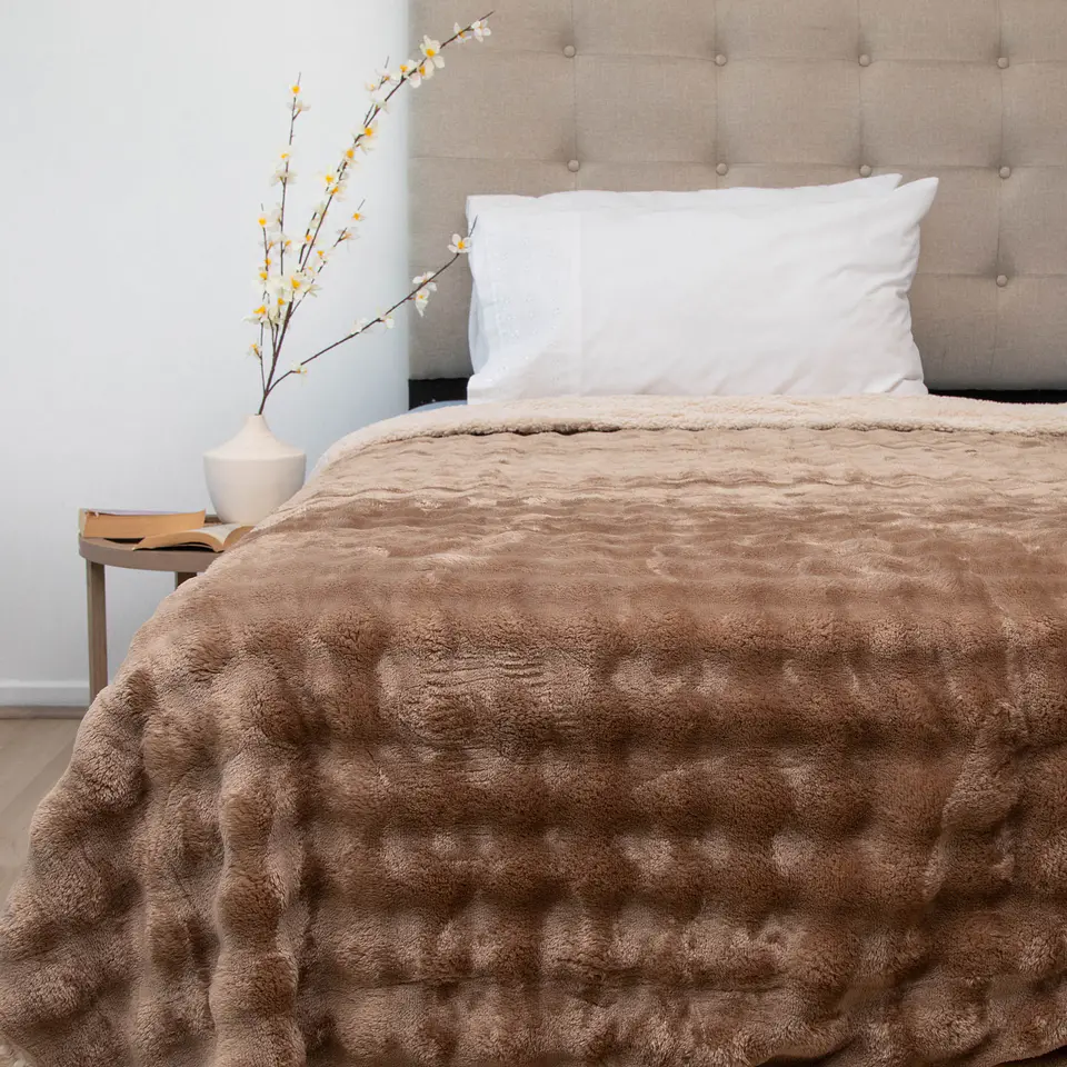 FRAZADA FLUFFY SHERPA 1.5PZA COMERCIAL DORAL FRFLUFF15 45
