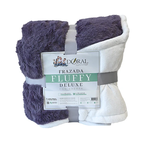FRAZADA FLUFFY SHERPA 2PZA COMERCIAL DORAL FRFLUFF20