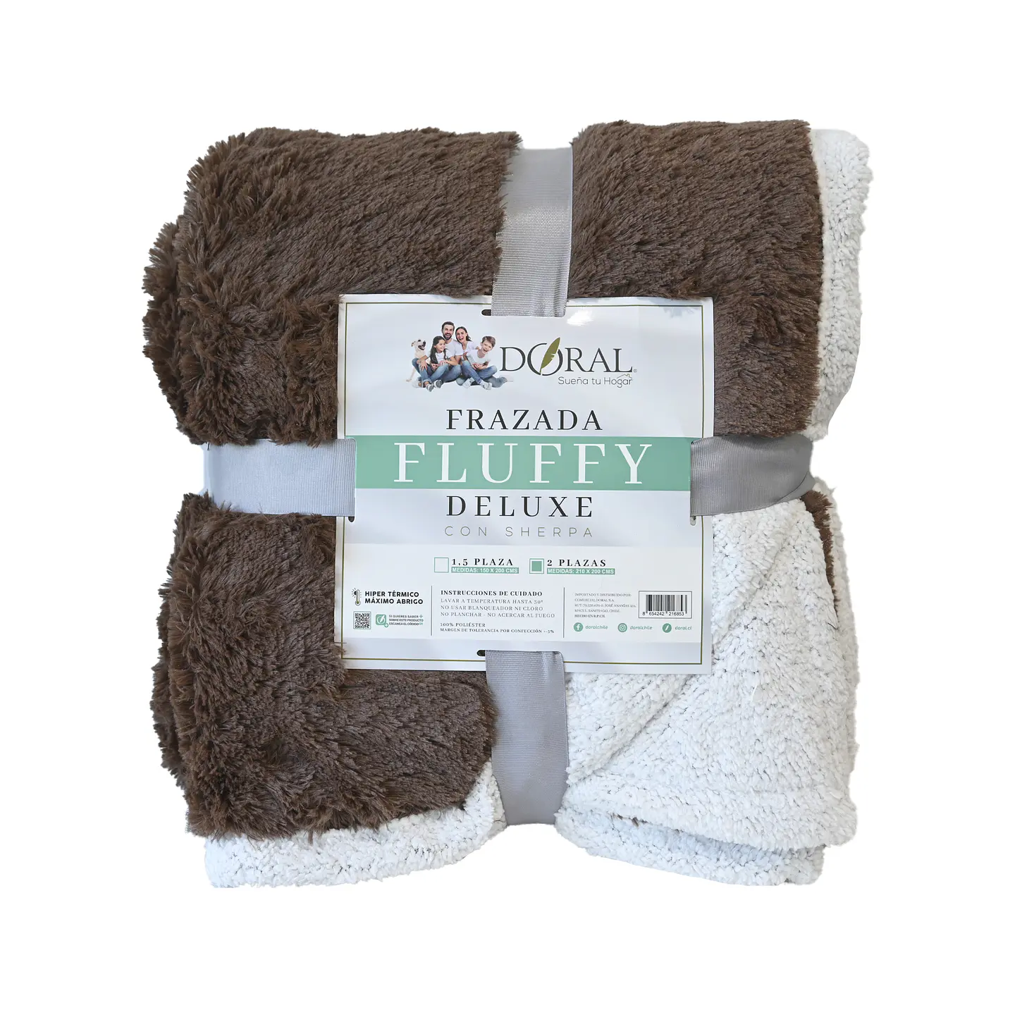 FRAZADA FLUFFY SHERPA 2PZA COMERCIAL DORAL FRFLUFF20 5