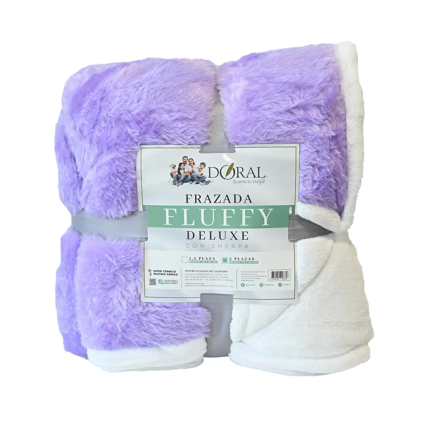 FRAZADA FLUFFY SHERPA 2PZA COMERCIAL DORAL FRFLUFF20 7