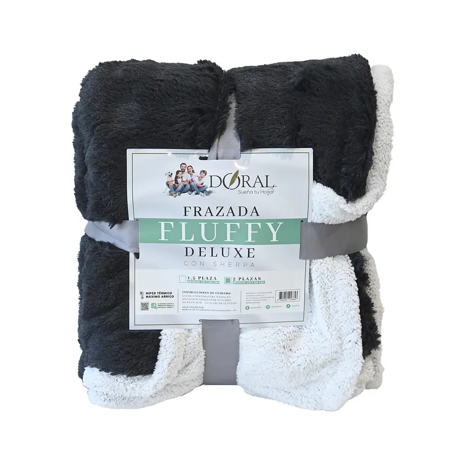 FRAZADA FLUFFY SHERPA 2PZA COMERCIAL DORAL FRFLUFF20 10