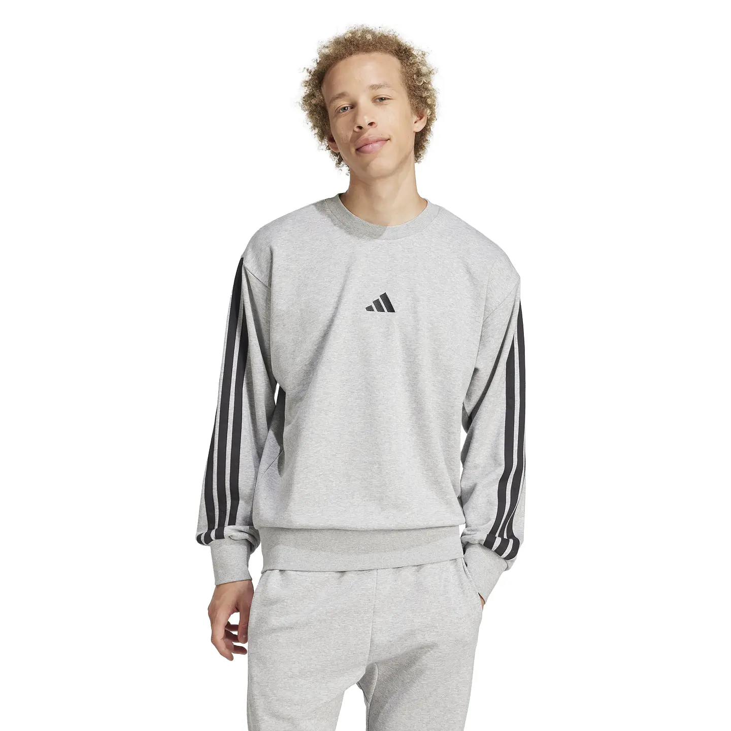 POLERON HO CP M 3S FT SWT SPORTSWEAR ADIDAS JE6 JE6374 GRIS 2