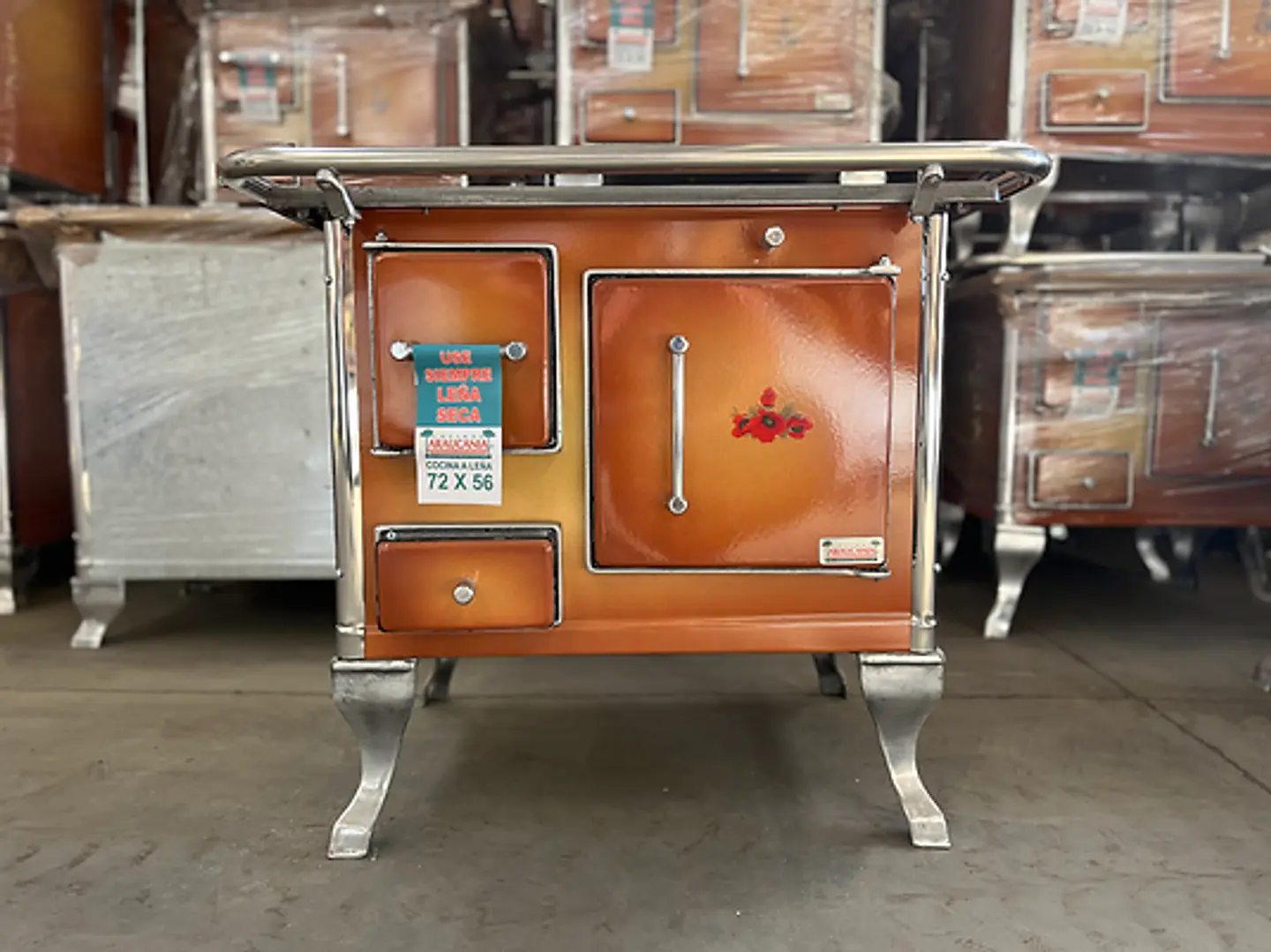 cocina leña+kit 72*56 difumado araucania 72*56 1