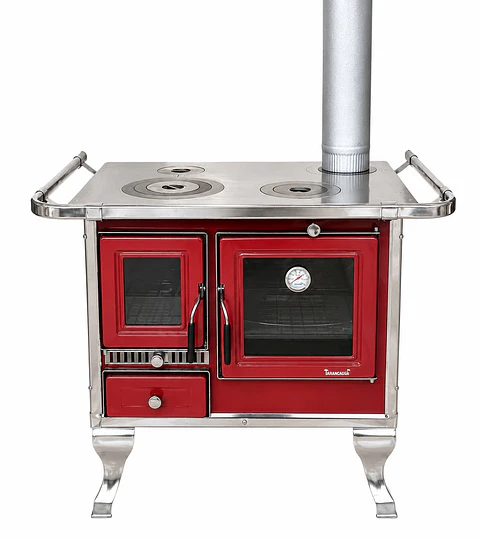 cocina leña+kit 72*56 plus rojo araucania 72*56