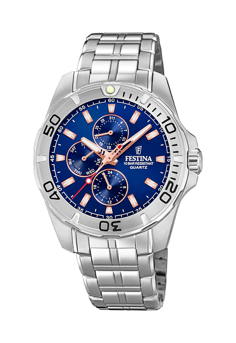 RELOJ HO ACERO MULTICALENDARIO FESTINA 20445-5