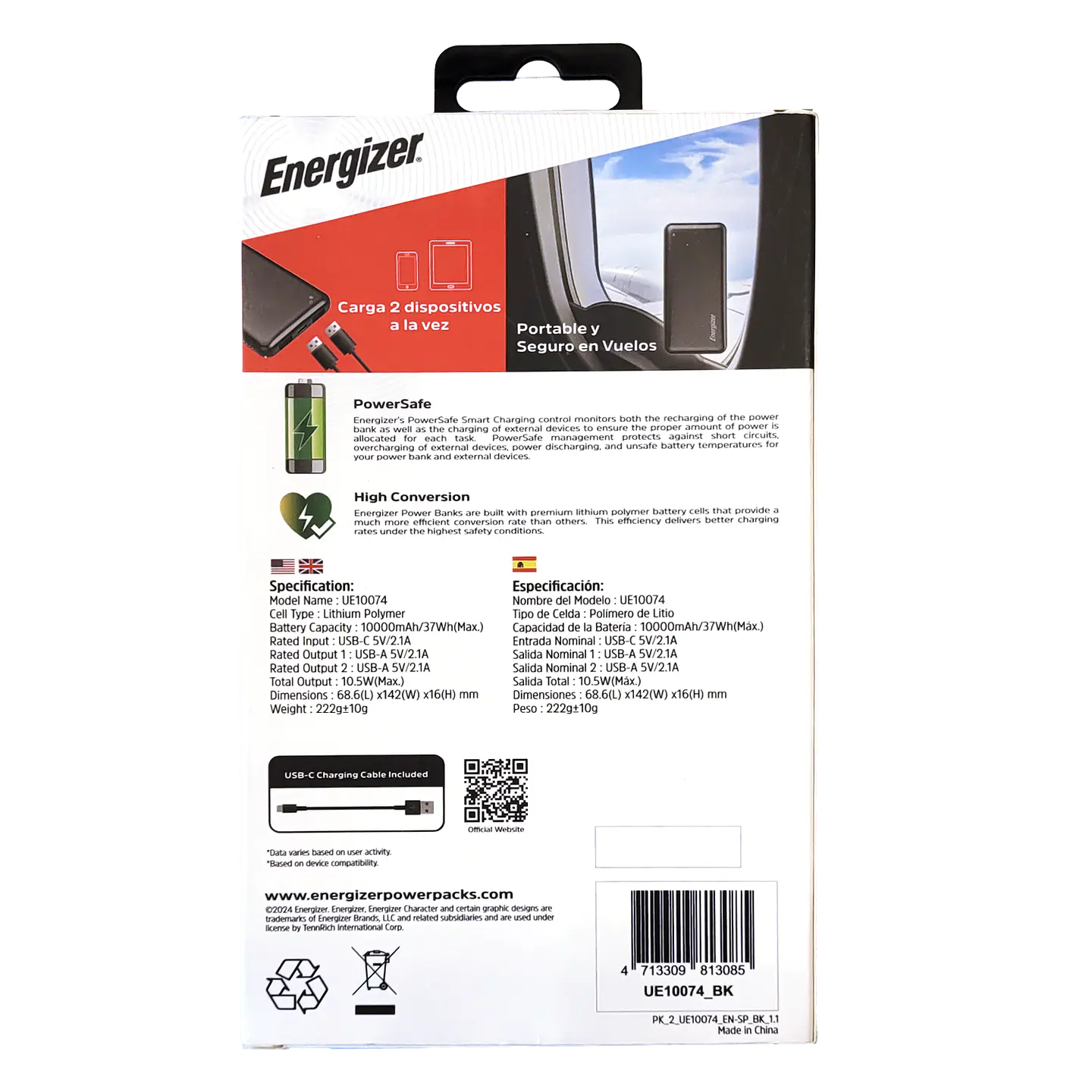Powerbank 10000 Mah Energizer Macrotel Engspc1660 5