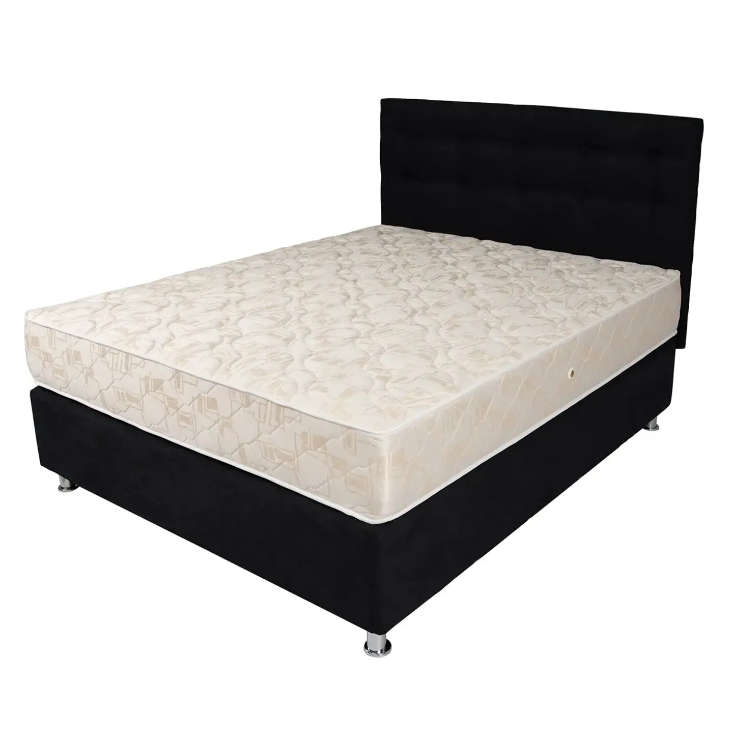 Box Americano Alegro FisioFlex Capitoné 2 PL Negro 1