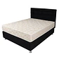 Box Americano Alegro FisioFlex Capitoné 2 PL Negro - Miniatura 1