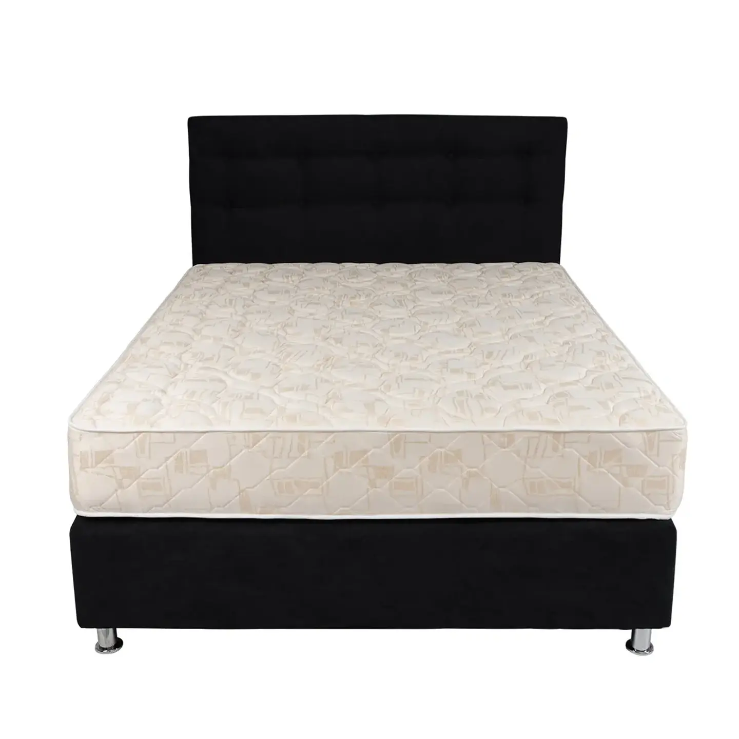 Box Americano Alegro FisioFlex Capitoné 2 PL Negro 2