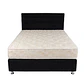 Box Americano Alegro FisioFlex Capitoné 2 PL Negro - Miniatura 2