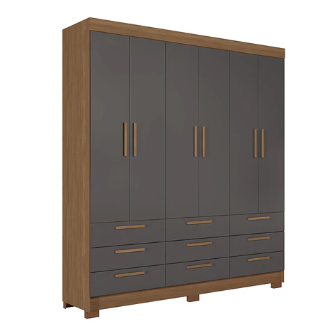 Closet Morretes 3.9 Jatobá/Grafito MB Onessta 20409048