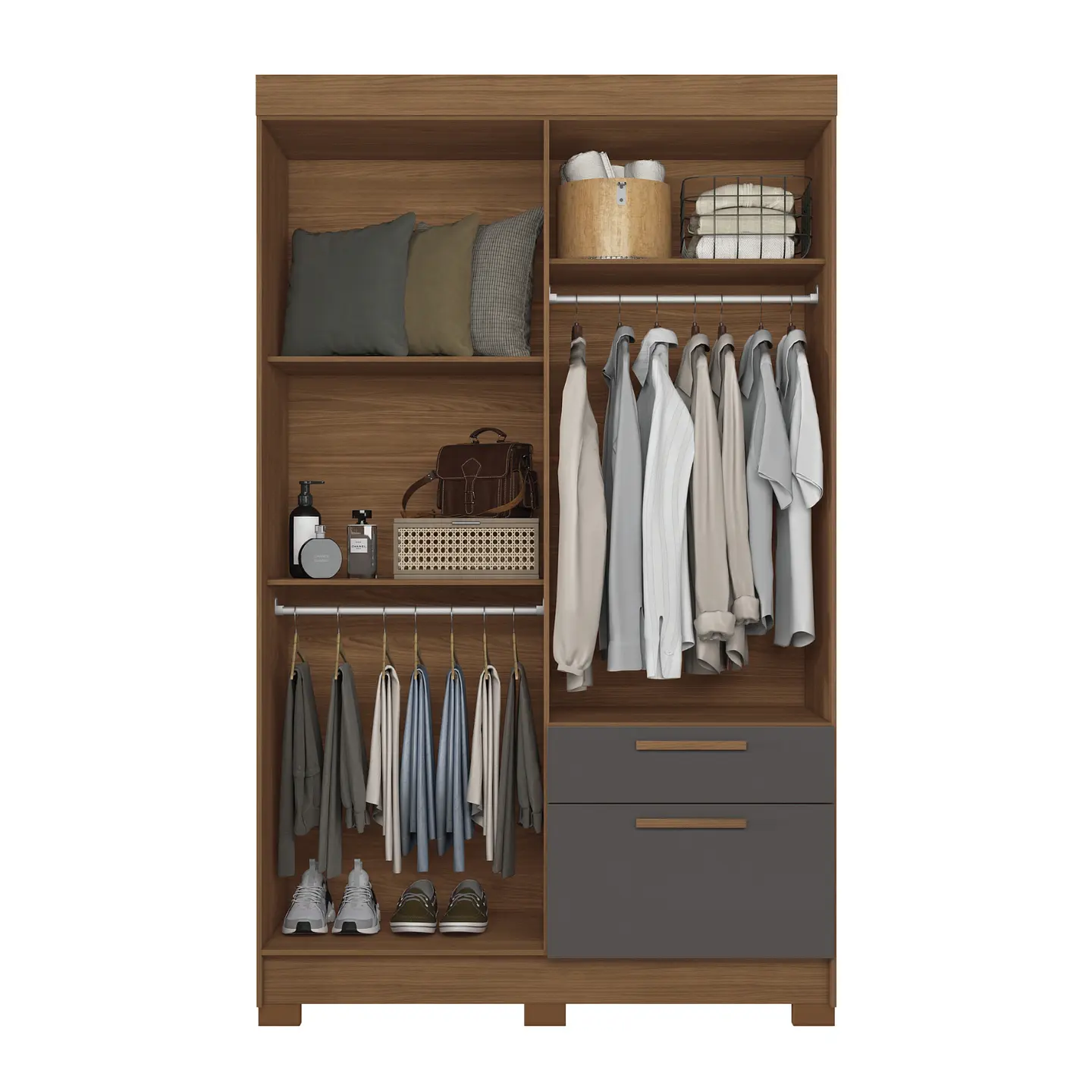 Closet Londrina 4.2 Jatobá/Grafito MB Onessta 20442048 3
