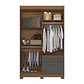Closet Londrina 4.2 Jatobá/Grafito MB Onessta 20442048 - Miniatura 3