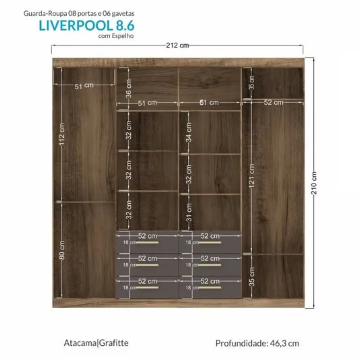 Closet Liverpool 8.6 Jatobá MB Onessta 20801244 2