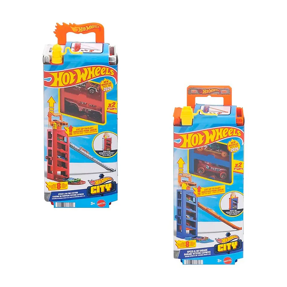 LAT HW CITY LIFT  GO PARKING GARAGE MATTEL JMJ52 2