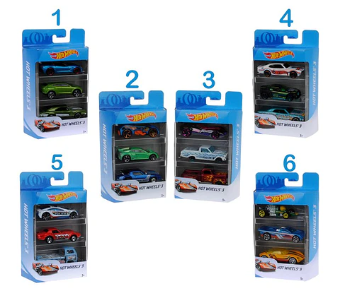 Autos Hotwheels Pack 3 Mattel K5904