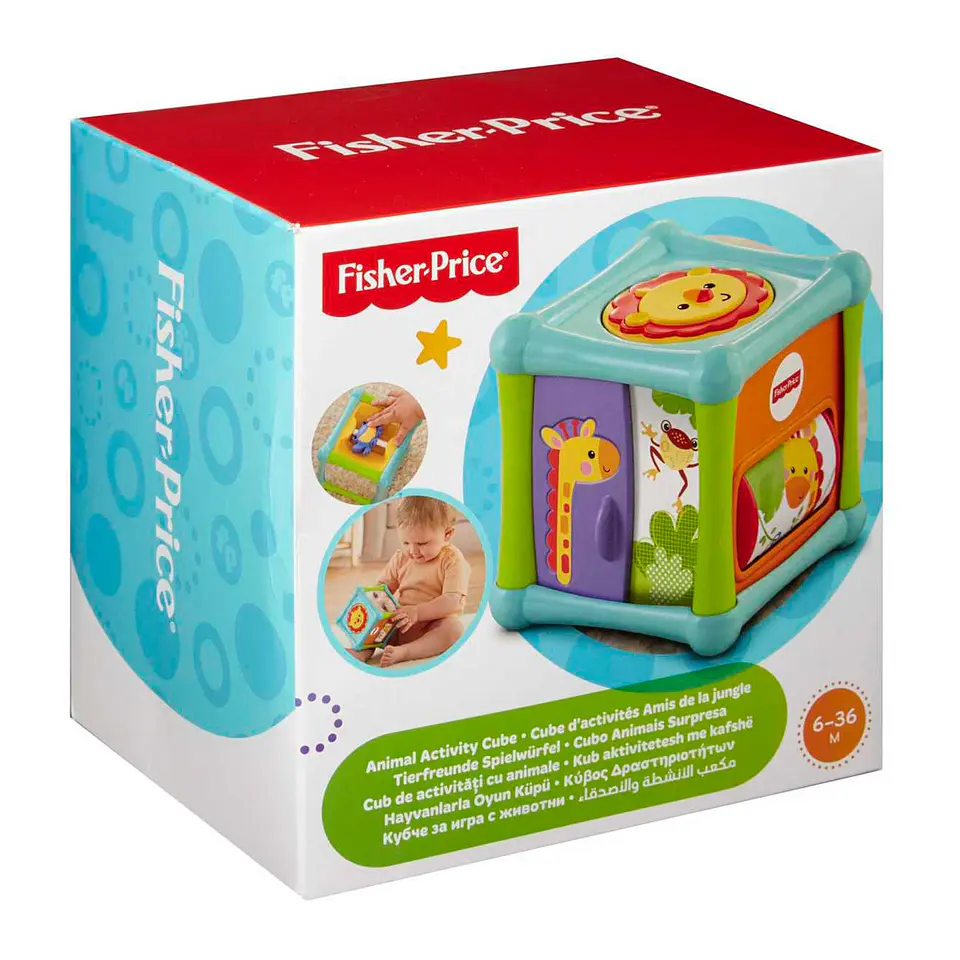 FISHER PRICE CUBO ANIMALITOS DE ACTIVIDADES MATTEL 3