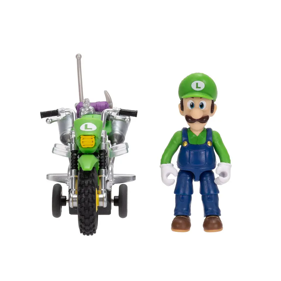 MOTO CON FIGURA 6 CM NINTENDO PELICULA ANSALDO 376 3