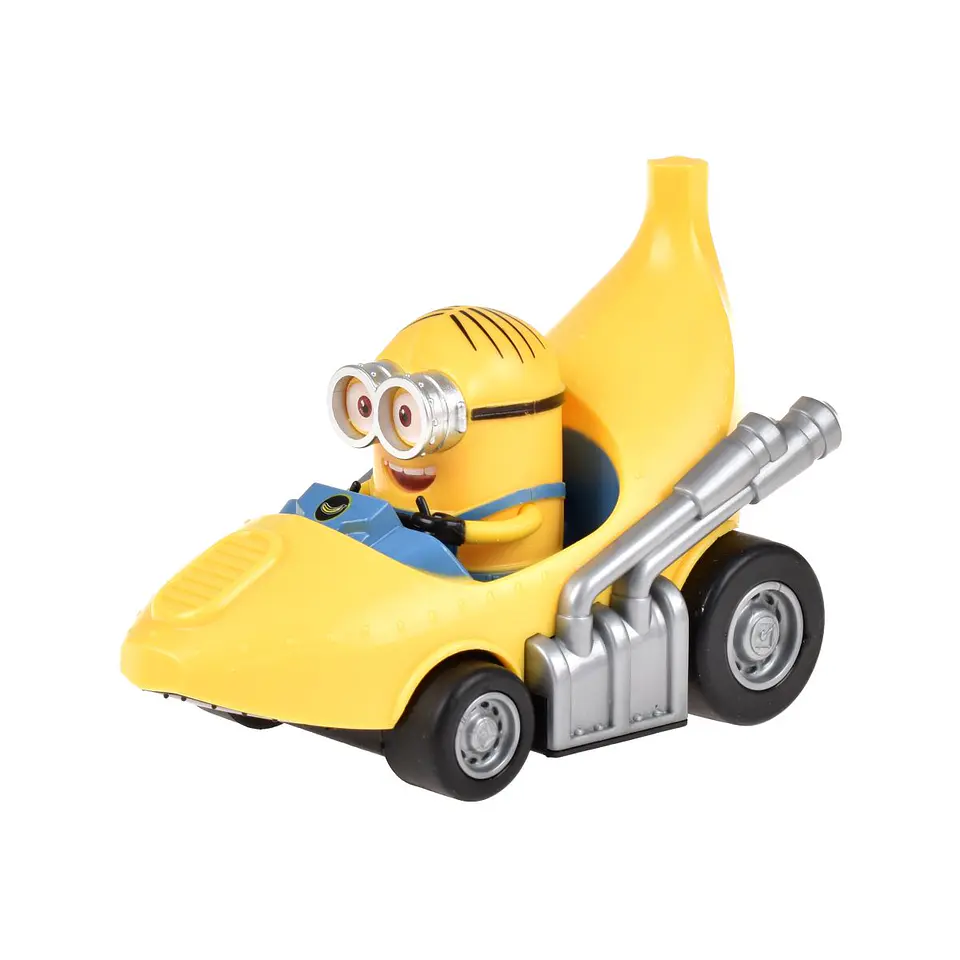 VEHICULO A FRICCION CON FORMA DE BANA MINIONS ANSA 1