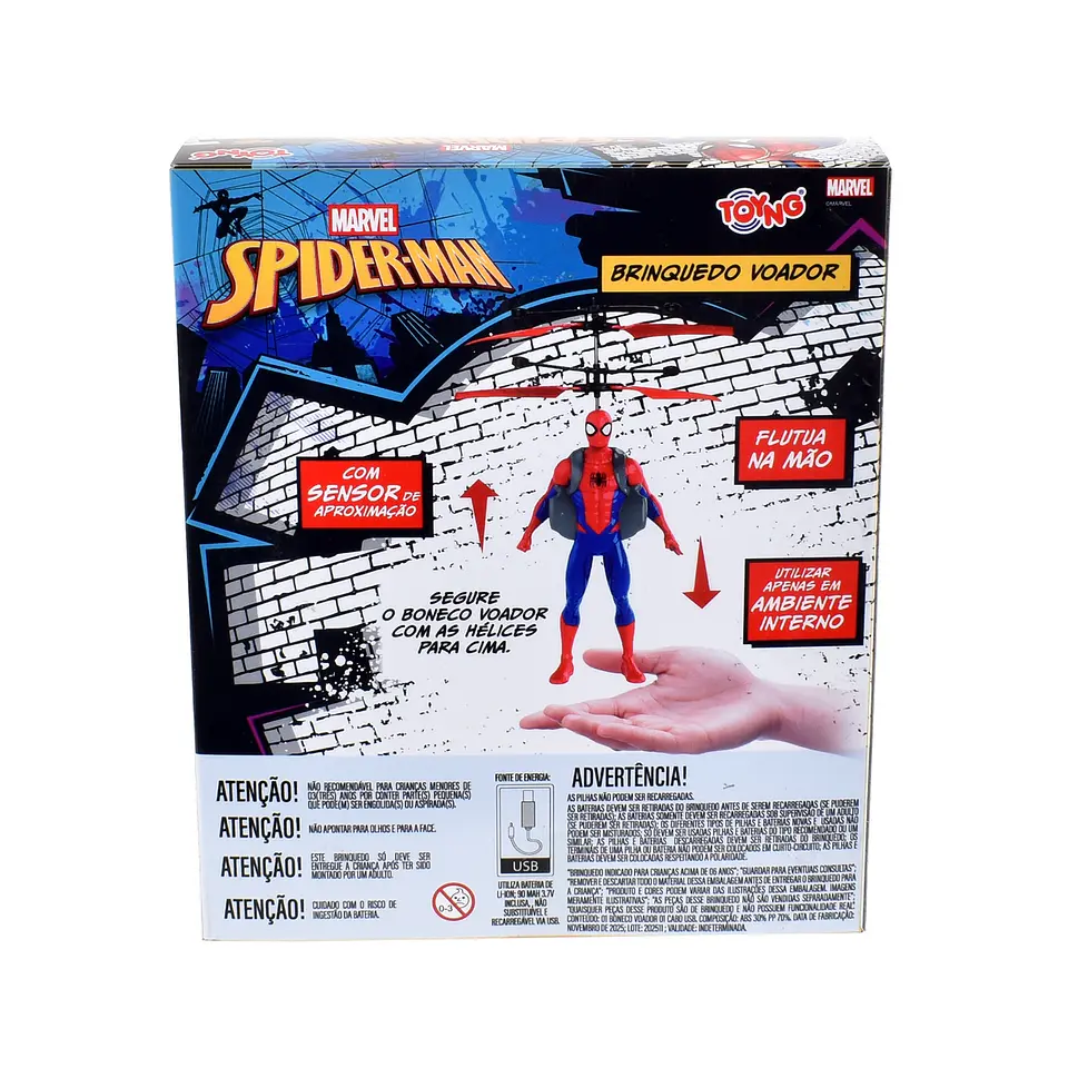 FIGURA VOLADORA CON SENSOR SPIDERMAN ANSALDO 37754 4