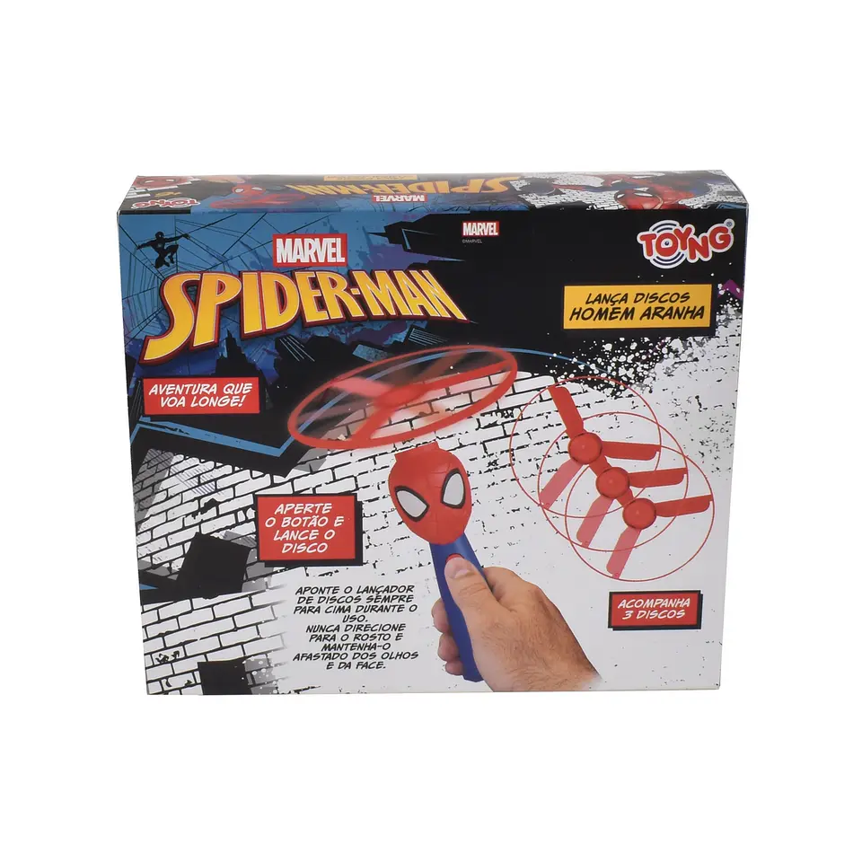LANZADOR DISCOS VOLADORES SPIDERMAN ANSALDO 37753 3
