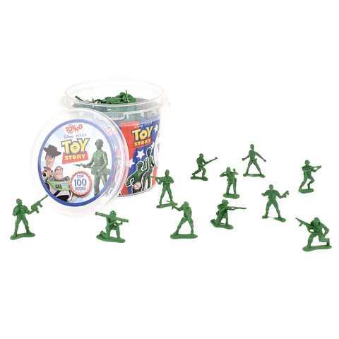 Balde 100 Soldaditos 4 Cm Toy Story Ansaldo 37742