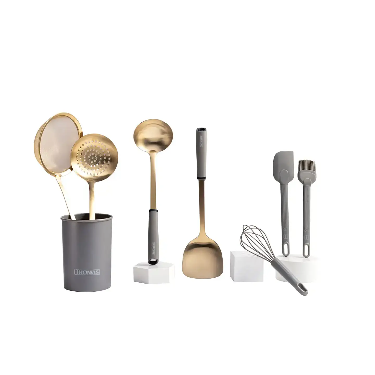 Set de Utensilios Acero Inoxidable TH-MUT08D 4