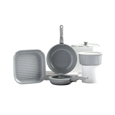Batería de cocina Aluminio 9pzas TH-MB09R