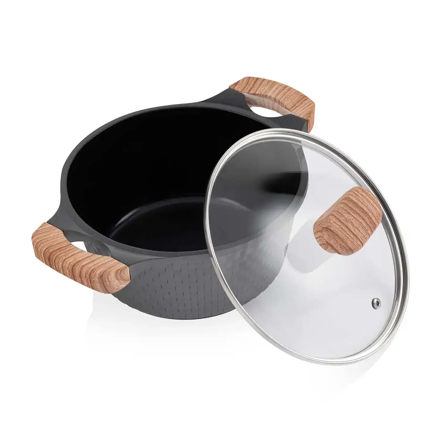 Bateria de cocina Aluminio Fundido Gris 7pzas TH-MB07GM 2