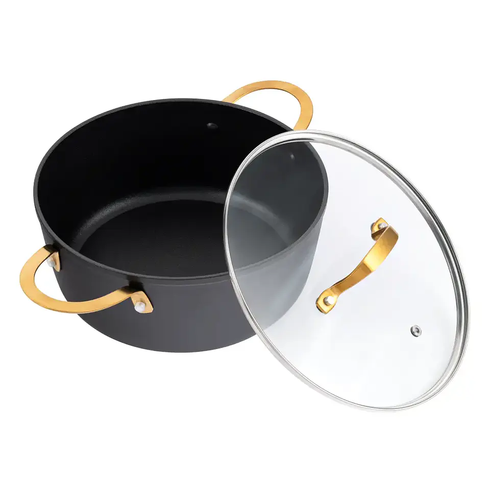 Bateria de cocina Aluminio Fundido Gris 7pzas TH-MB07 3