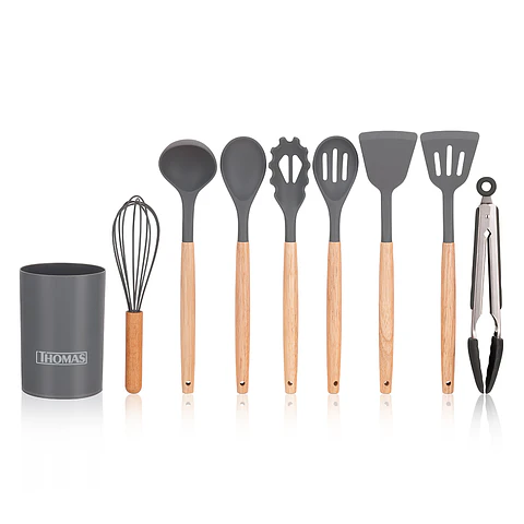 Set 9pzas Utensilios Silicona Thomas Menaje Thmut