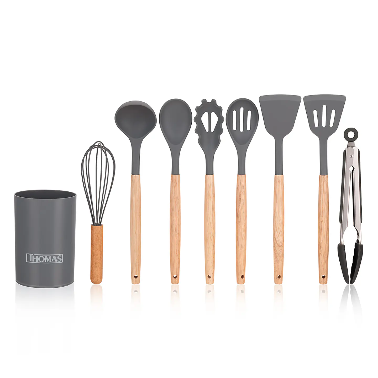 Set 9pzas Utensilios Silicona Thomas Menaje Thmut 1