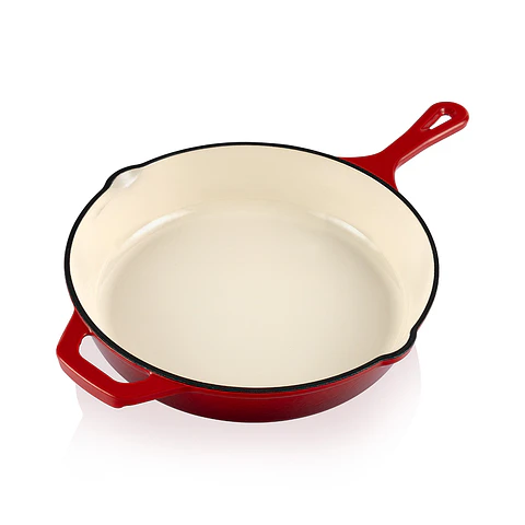 Sarten 25cm Hierro Fund Esmaltado Rojo Thomas Mena