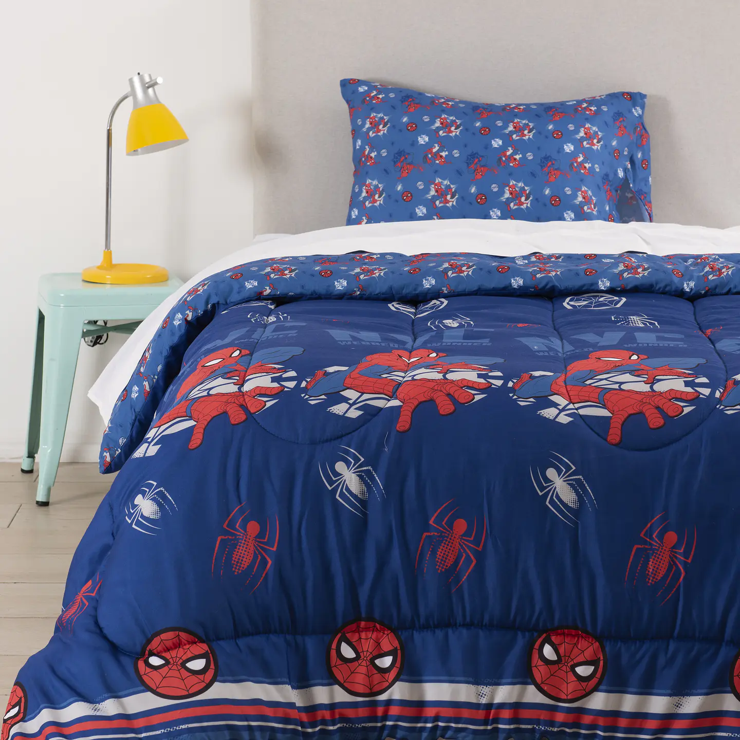 Plumon Rell. 200 Grs Single Spiderman New Azul Windsor 828846 1