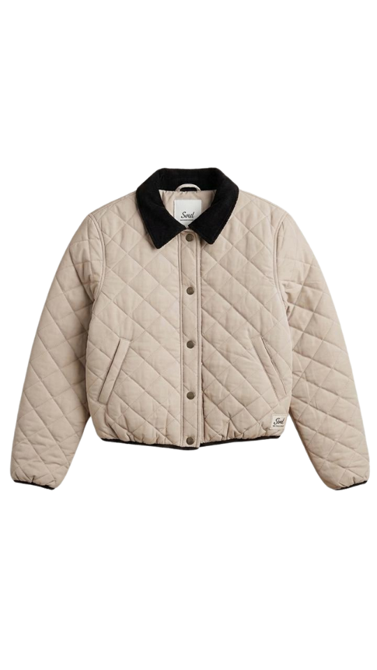 Chaqueta Beige Canvas Toke