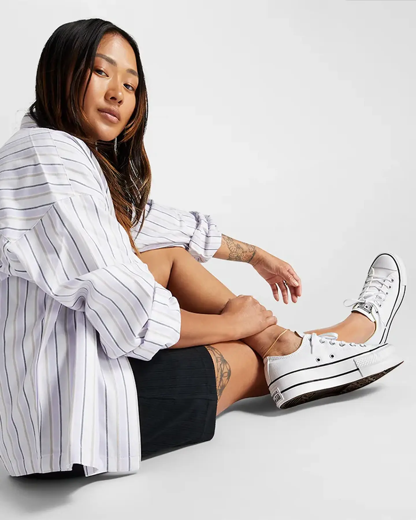 Zapatilla Mujer Chuck Taylor All Star Lift Urbano Converse 561680c-102 Blanco 6 8