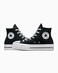 Zapatilla C/caña Mujer Chuck Taylor All Star Lift Urbano Converse 560845c Black 5 1/2 - Miniatura 3
