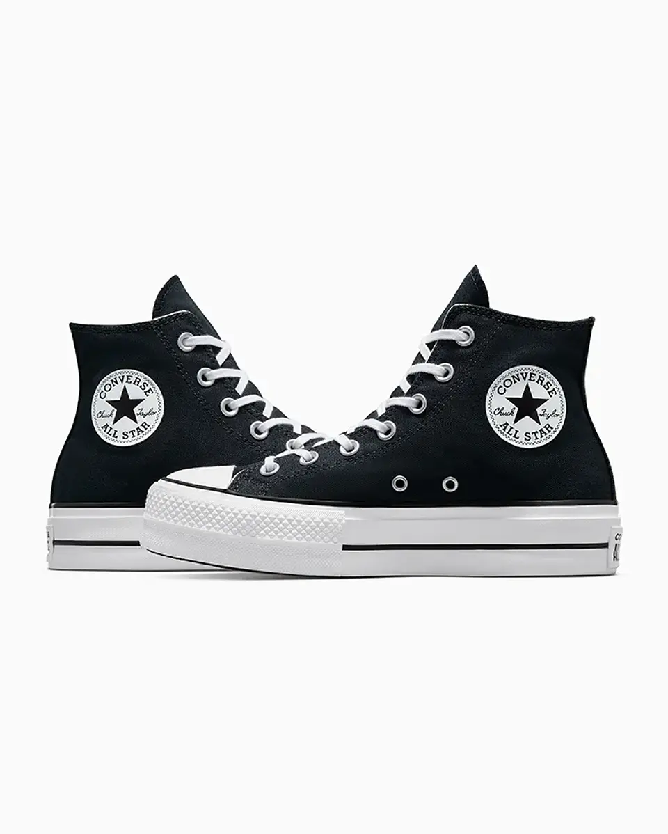 Zapatilla C/caña Mujer Chuck Taylor All Star Lift Urbano Converse 560845c Black 5 1/2 3